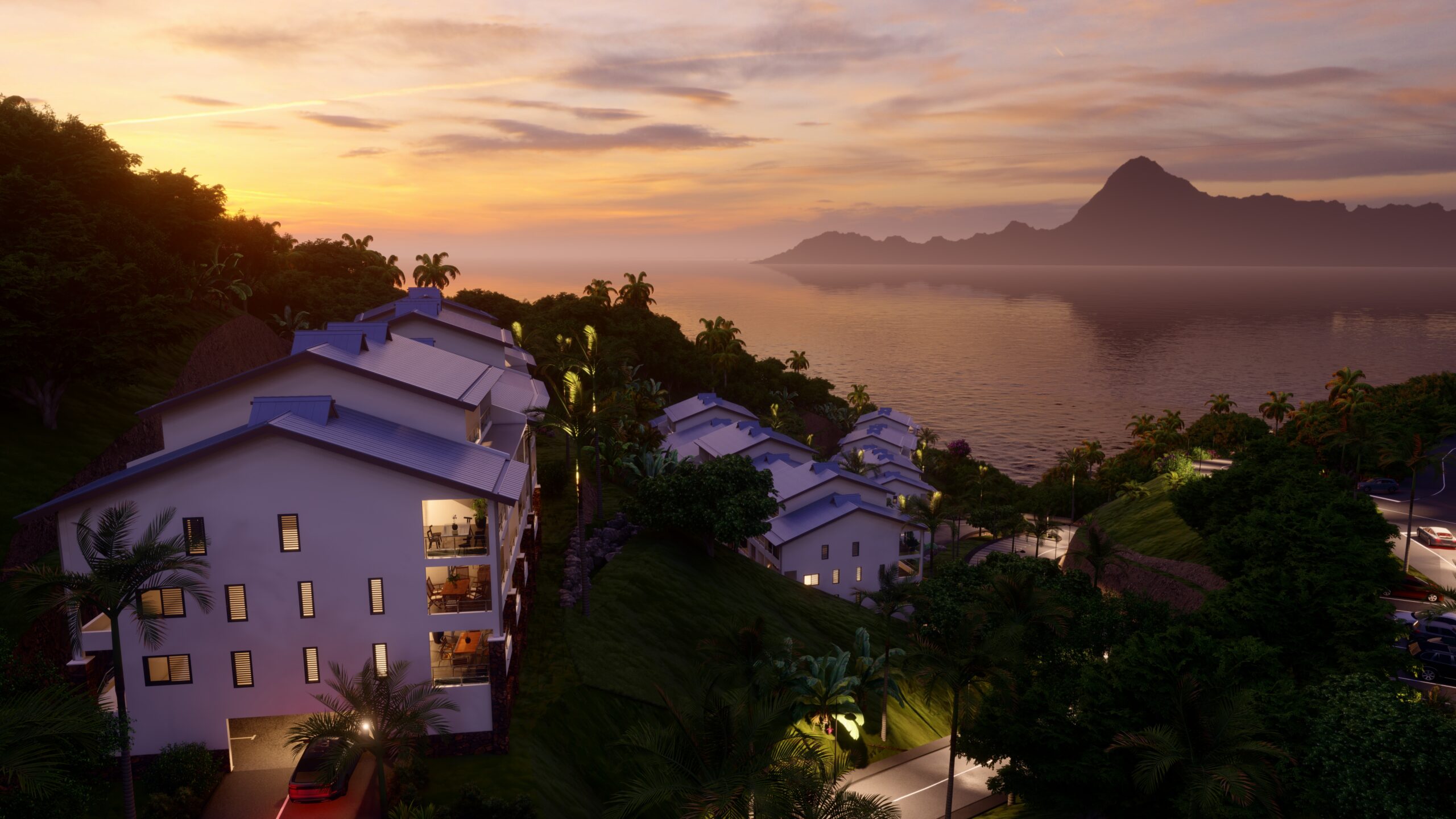 vue sur moorea depuis tahiti
